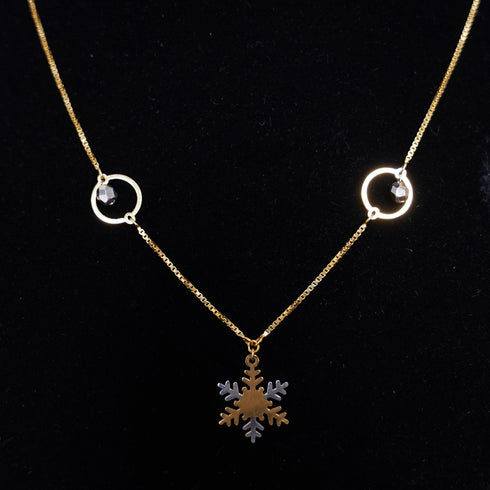 22 Carat Gold Stylish Designer Plain Chain With Pendant 5.06g by Mahita Collections