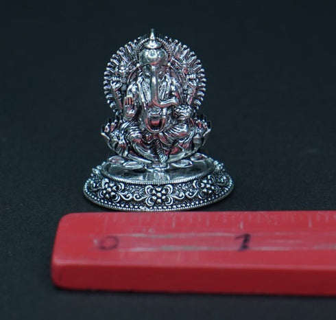 Pure Silver Antique Ganesh 17.29G By Mahita Collections