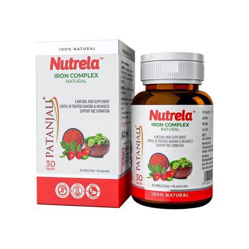 Patanjali Nutrela Iron Complex Natural Capsules