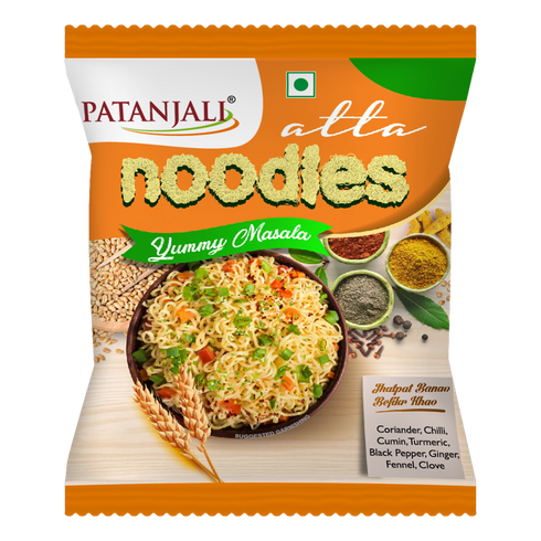 Patanjali Atta Noodles Yummy Masala|60g