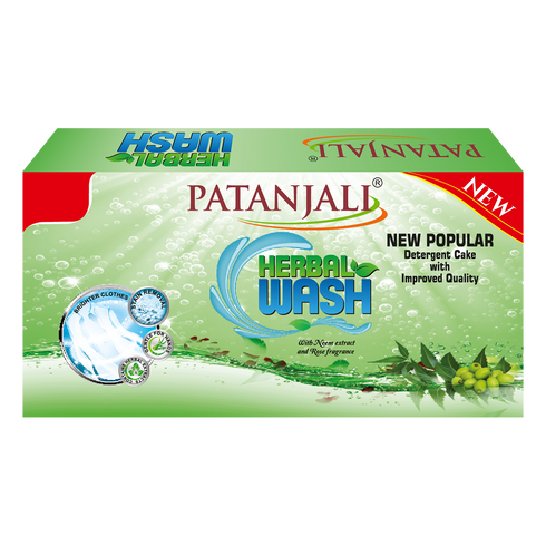 Patanjali Herbal Wash Detergent Cake|145g