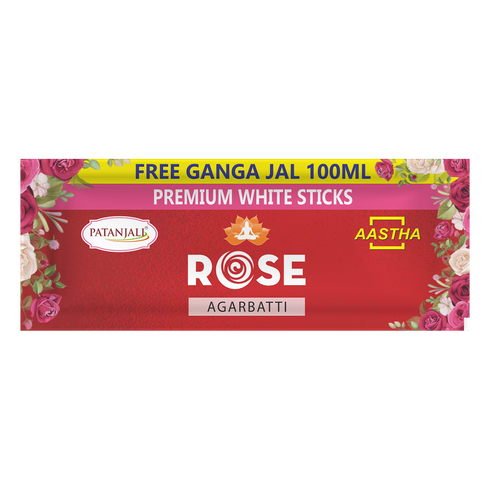 Patanjali Aastha Premium Agarbatti White Stick Rose