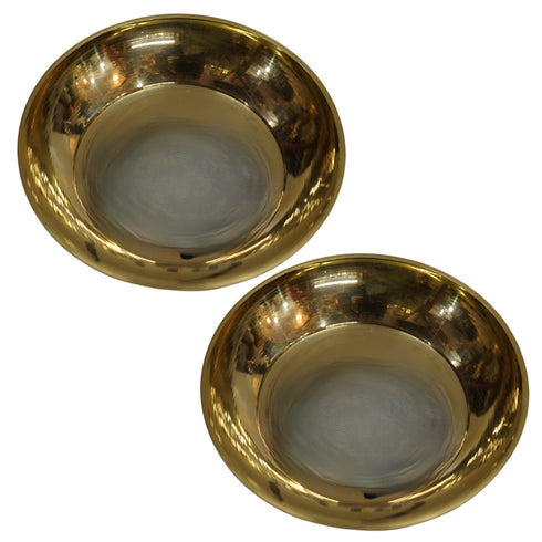 Brass Round Plate Bowl 83g Pack of 2
