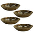 Brass Round Plate Bowl 83g Pack of 4
