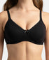 Jockey Pack of 2 Wirefree Non Padded Cotton Stretch Medium Coverage Everyday Bra with Concealed Shaper Panel - Black & Skin