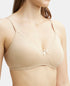 Jockey Pack of 2 Wirefree Non Padded Cotton Stretch Medium Coverage Everyday Bra with Concealed Shaper Panel - Black & Skin