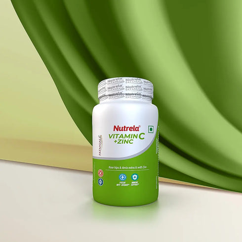 Patanjali Nutrela Natural Vitamin C Plus Zinc 60Capsule
