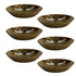 Brass Round Plate Bowl 83g Pack of 6