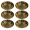 Brass Round Plate Bowl 83g Pack of 6