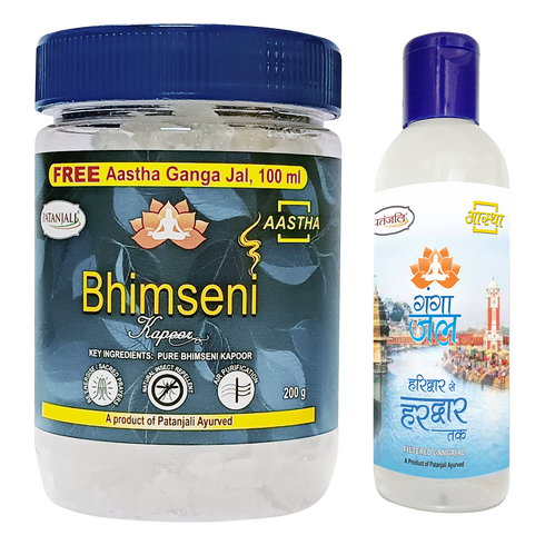 Patanjali Aastha Bhimseni Kapoor With Free Gangajal