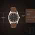 Titan Mens Timeless Charm: Mens Analog Watch with Black Dial and Brown Leather Strap