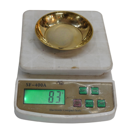 Brass Round Plate Bowl 83g Pack of 6