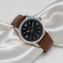 Titan Quartz Analog Black Dial Leather Strap Watch for Men