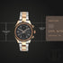 Titan Men's Metropolitan Luxe: Multifunction Black Dial with Two-Tone