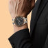 Titan Men's Metropolitan Luxe: Multifunction Black Dial with Two-Tone