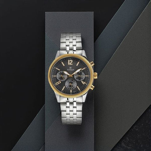Titan Men's Metropolitan Luxe Two-Tone Stainless Steel Bracelet Watch