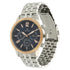 Titan Men's Metropolitan Luxe: Multifunction blue Dial with Two-Tone Bracelet Watch