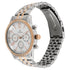 Titan Men's Metropolitan Luxe: Multifunction White Dial with Two-Tone Stainless Steel Bracelet Watch