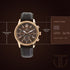 Titan Men's Metropolitan Luxe: Multifunction brown Dial with leather Strap