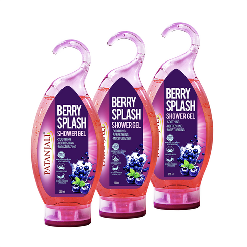 Patanjali Shower Gel (Berry Splash) 250ml (B2 G1 Free)