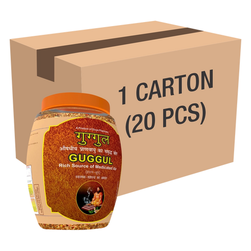Patanjali Divya Guggul Havan Dhoop 250g Jar 1 CLD (20 Pcs)