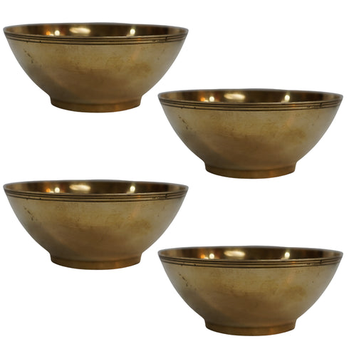 Brass Bowls for Pooja 120g Pack of 4