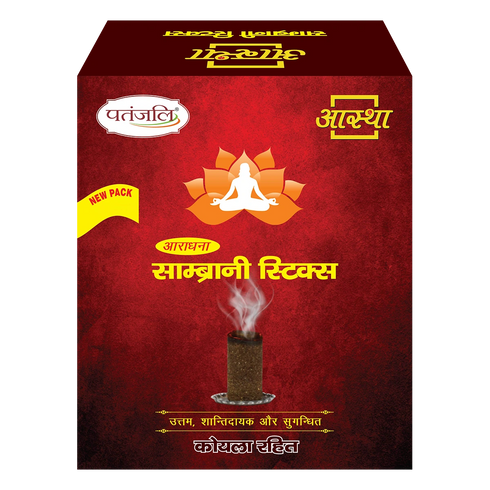 Patanjali Aastha Sambrani Stick (72 PC)