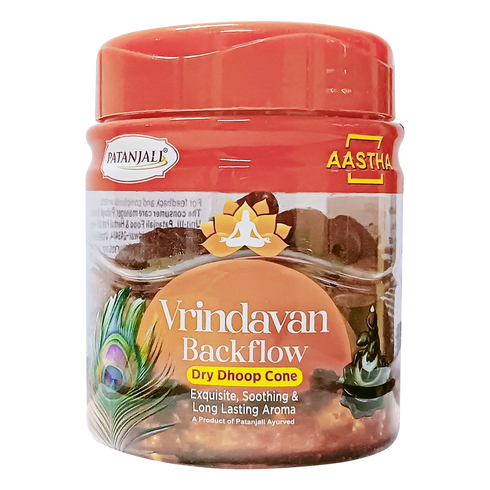 Patanjali Aastha Backflow Dhoop Cone Vrindavan