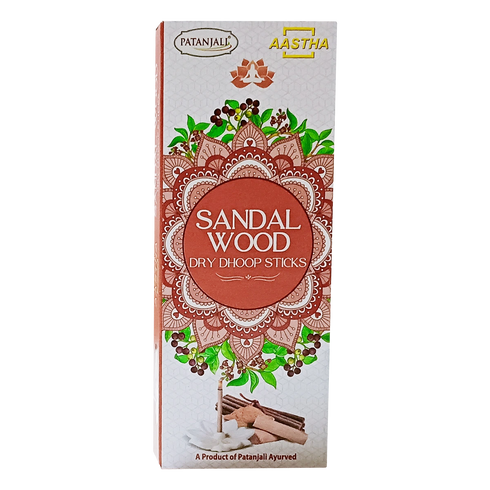 Patanjali Aastha Dry Dhoop Sticks Sandal-8N
