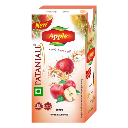 Patanjali Apple Beverage (Tetrapack) - 160ml