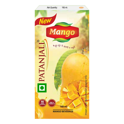 Patanjali Natural Mango Beverage (Tetra Pack)