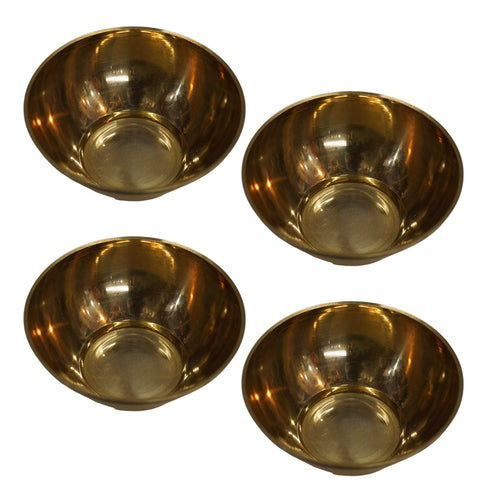 Brass Bowls for Pooja 120g Pack of 4