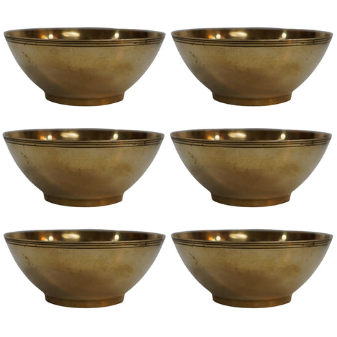 Brass Bowls for Pooja 120g Pack of 6