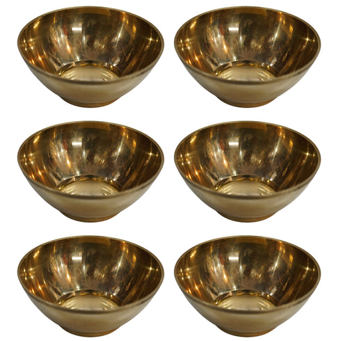 Brass Bowls for Pooja 120g Pack of 6