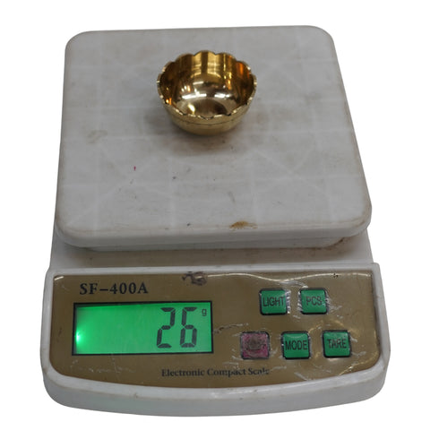 Brass Bowls for Prasadam 26g Pack of 2