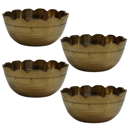 Brass Bowls for Prasadam 26g Pack of 4