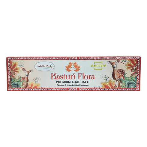 Patanjali Aastha Premium Agarbatti Kasturi Flora 20N