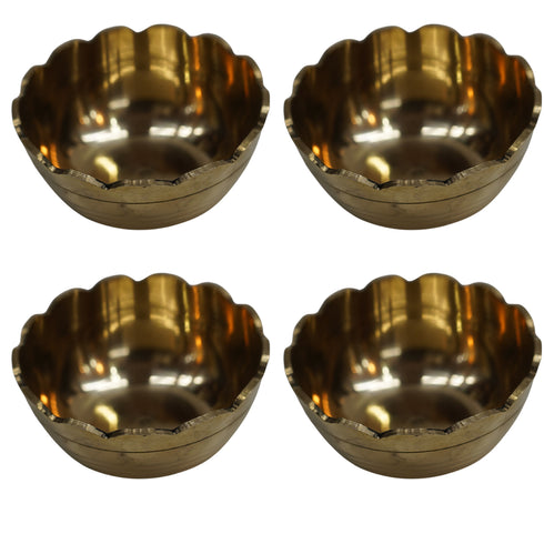 Brass Bowls for Prasadam 26g Pack of 4