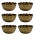 Brass Bowls for Prasadam 26g Pack of 6
