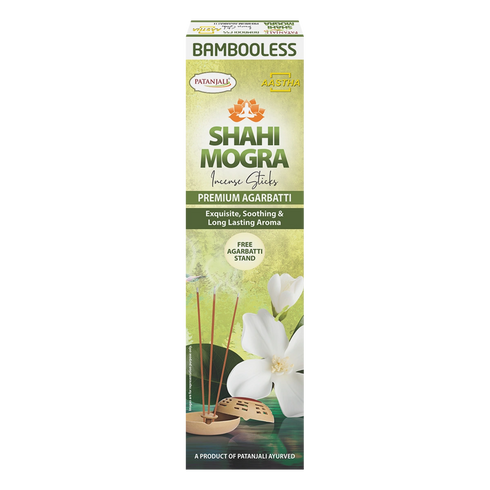 Patanjali Aastha Bambooless Agarbatti Shahi Mogra