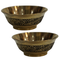 Brass Bowls With Flora Design 43g Pack of 2