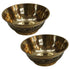 Brass Bowls With Flora Design 43g Pack of 2