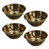 Brass Bowls With Flora Design 43g Pack of 4