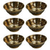 Brass Bowls With Flora Design 43g Pack of 6