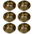 Brass Bowls With Flora Design 43g Pack of 6