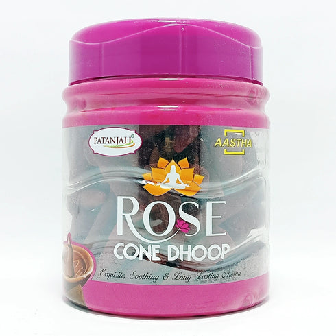 Patanjali Aastha Rose Cone Dhoop 200 g