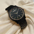 Titan Quartz Analog with Day and Date Black Dial Black Stainless Steel Strap Watch