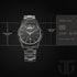 Titan Quartz Analog with Day and Date Black Dial Black Stainless Steel Strap Watch