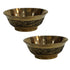 Brass Bowls With Flora Design 51g Pack of 2