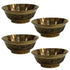 Brass Bowls With Flora Design 51g Pack of 4